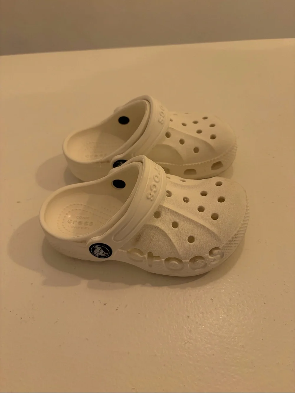 Crocs Classic White Kids Clogs Size C8